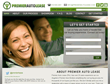 Tablet Screenshot of premierautolease.com